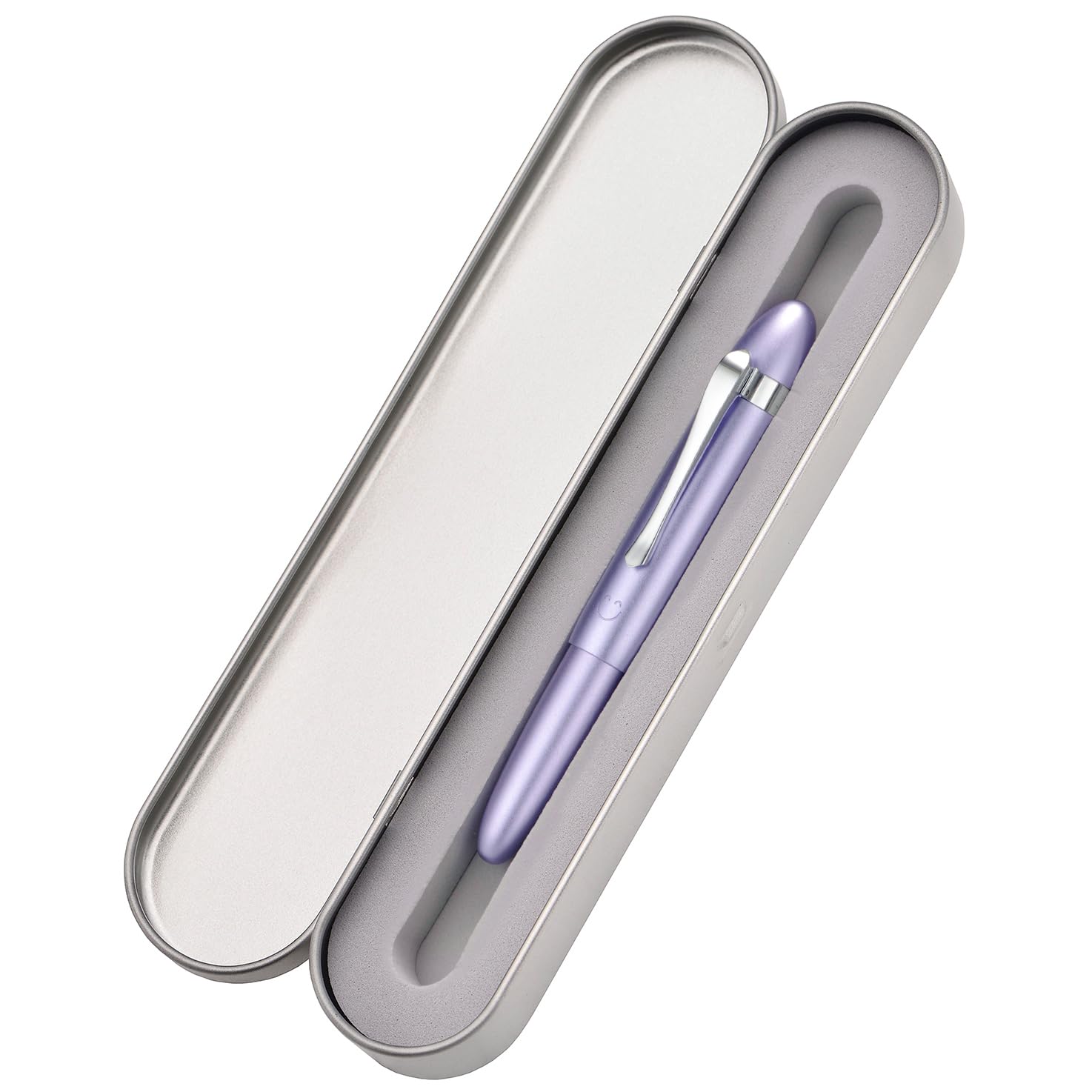 HONG DIAN M1 Fountain Pen Extra Fine Nib, Purple & Submarine Shape Aluminium Short Mini Pocket