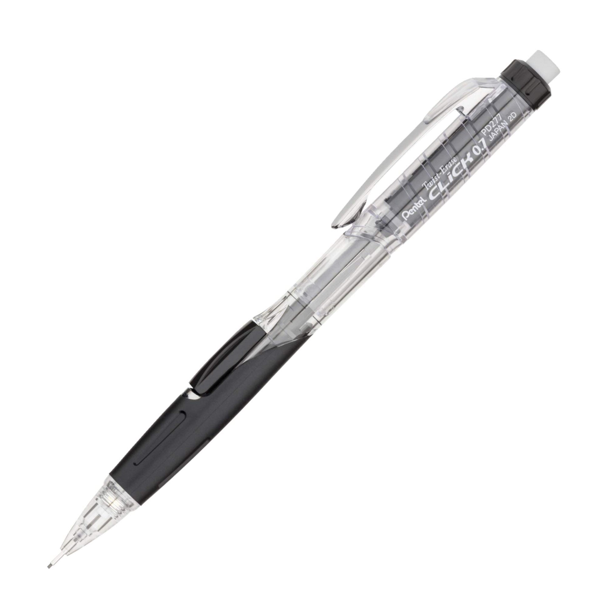 Pentel Twist-Erase Click Mechanical Pencil, (0.7mm) Assorted Barrel Colors, Color May Vary, Box of