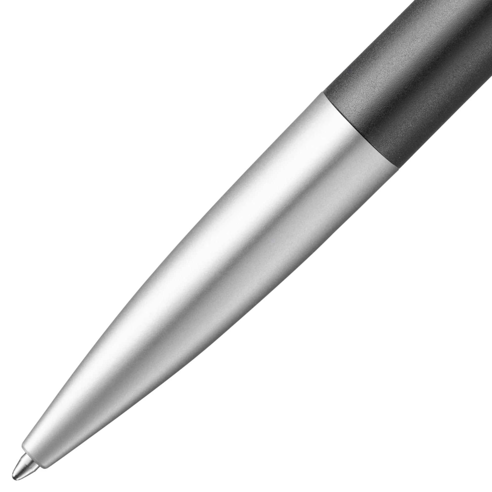 Lamy noto 283 Simple Ballpoint Pen Plastic Black/Silver with Triangular Body and Push Mechanism
