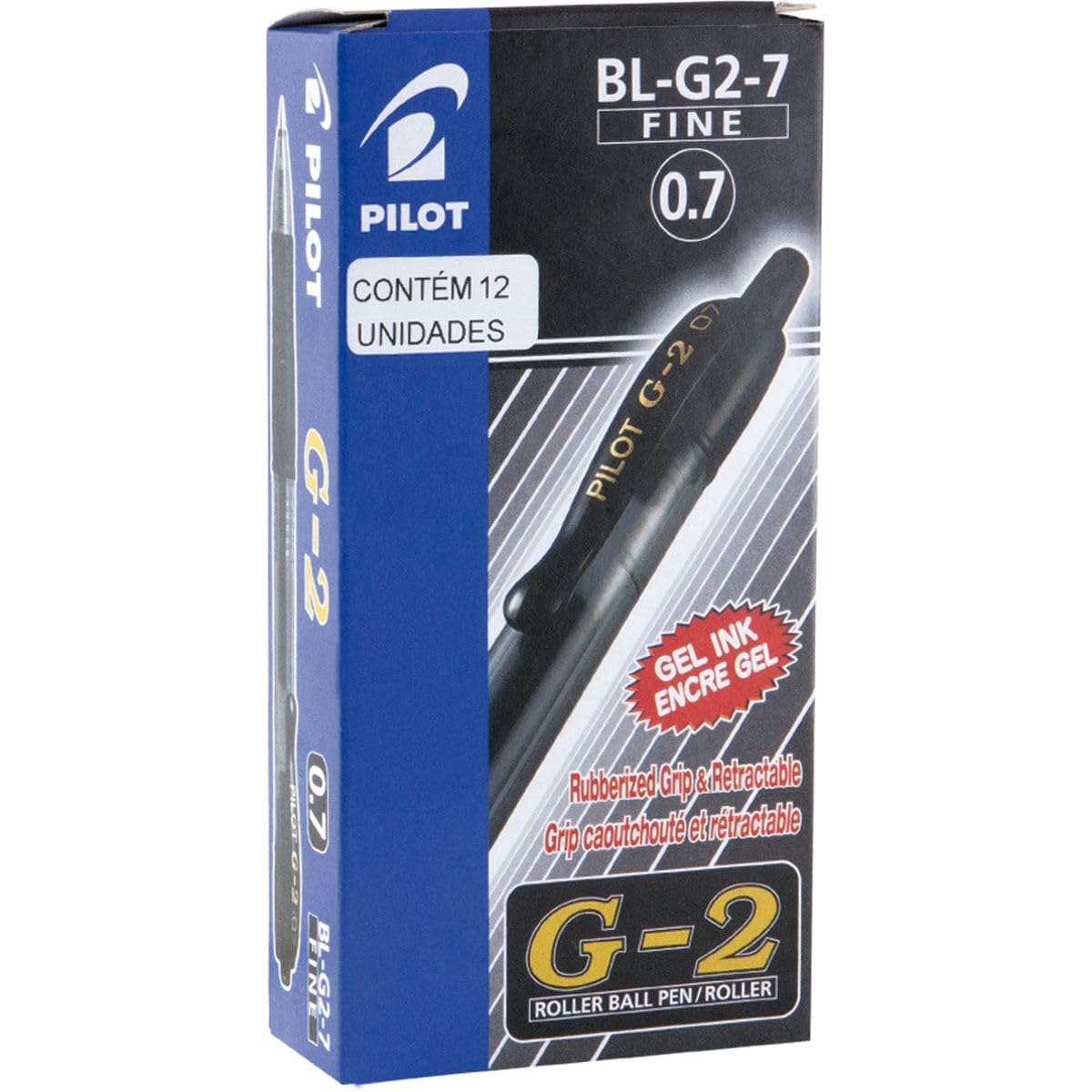 Pilot G207 Retractable Gel Rollerball 0.7 mm Tip Box of 12