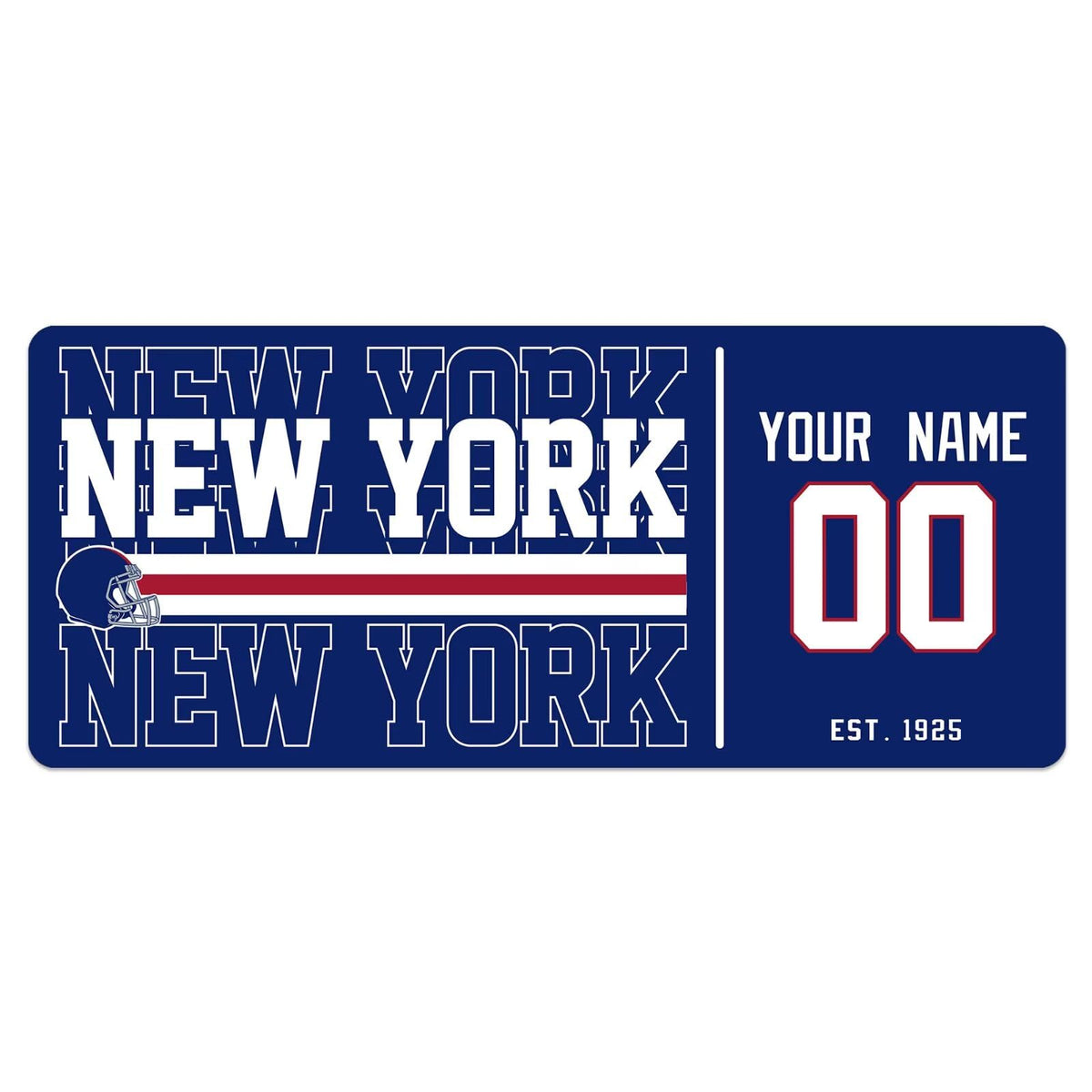 ANTKING New York Mouse Pad Custom Name and Number Desk Pad for Men Women Youth Gifts