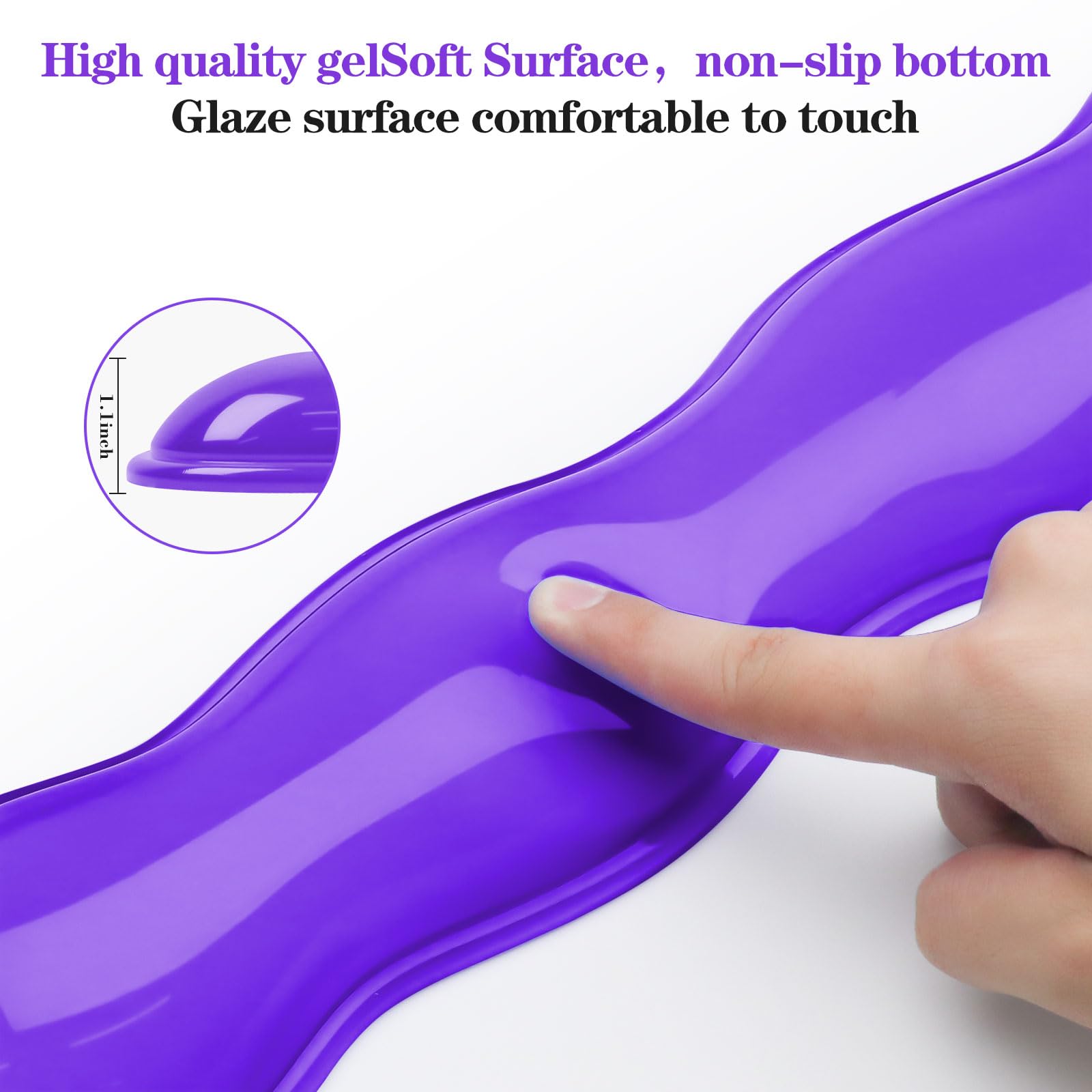 ABRONDA Gel Wrist Rest for Keyboard and Mouse, Wrist Rest for Keyboard, Mouse Wrist Support, Pain