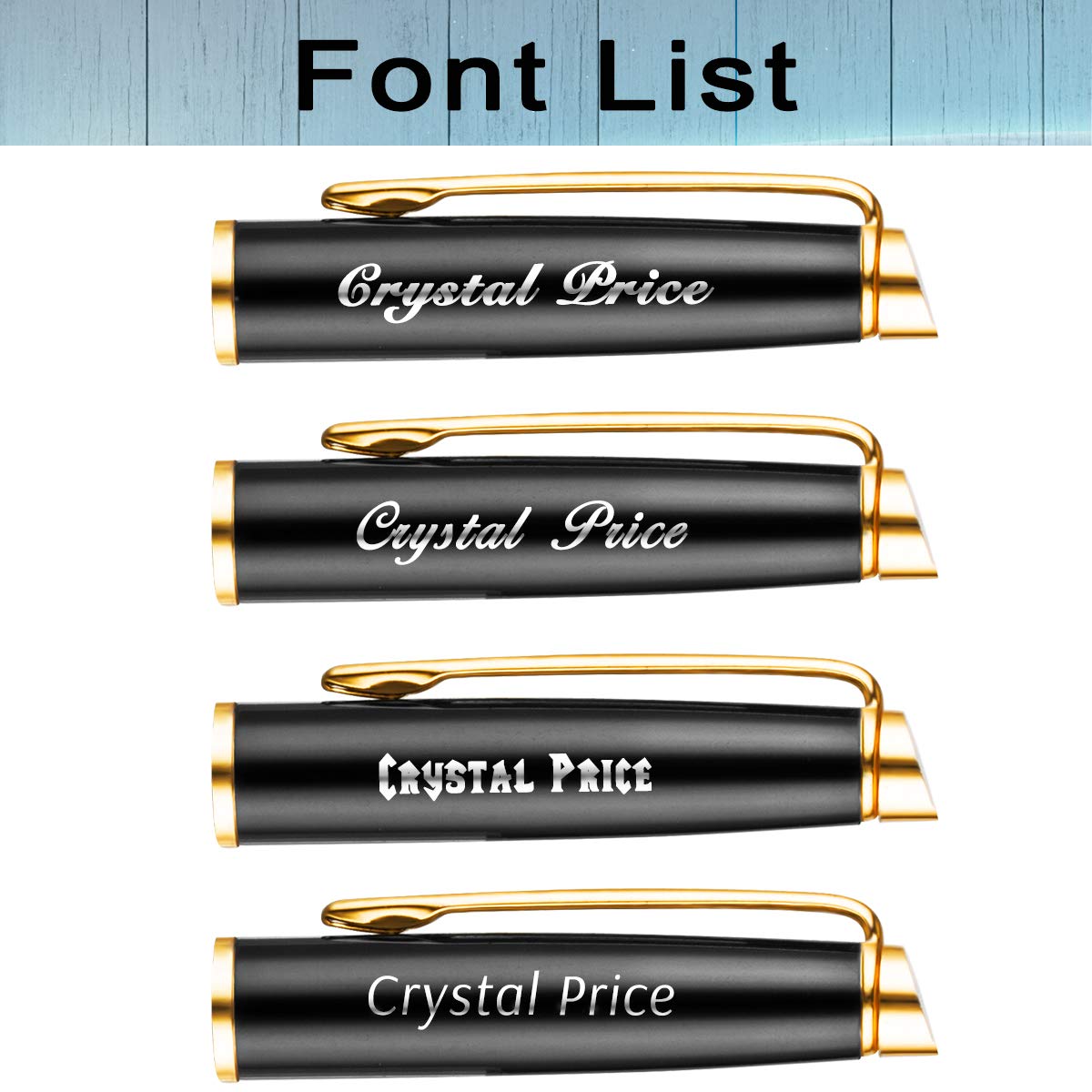 Yananka Personalized Pens Engraved,Custom Ballpoint Pen for Men Woman, Personalized Gift for