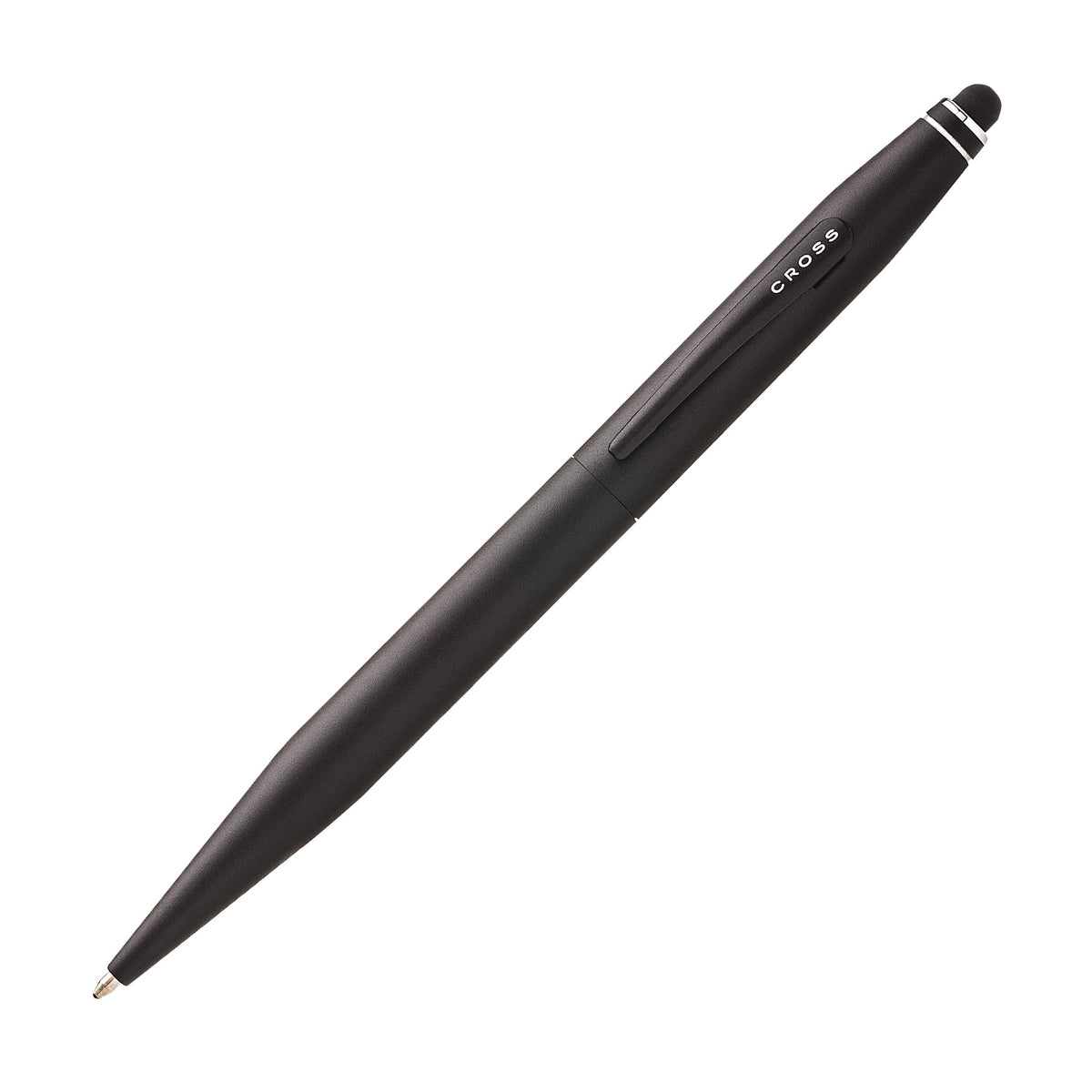 Cross Tech2 Satin Black Ballpoint Pen, Medium Point, Black Ink