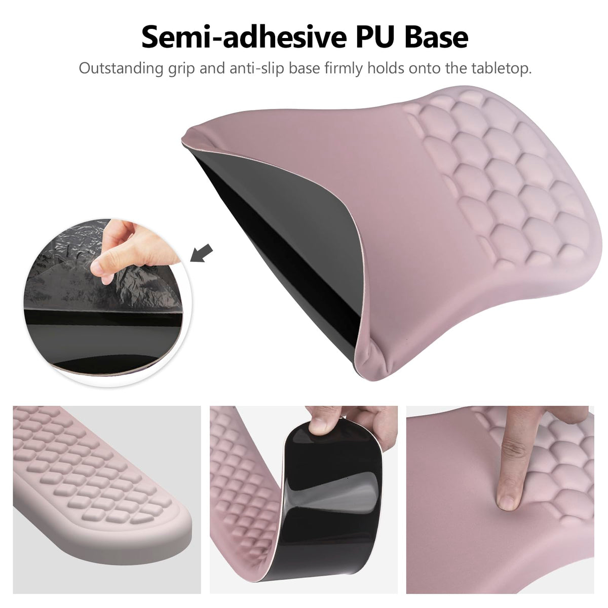 Laokiiy Ergonomic Mouse Pad Wrist Support, 2 in 1 Keyboard Wrist Rest Set