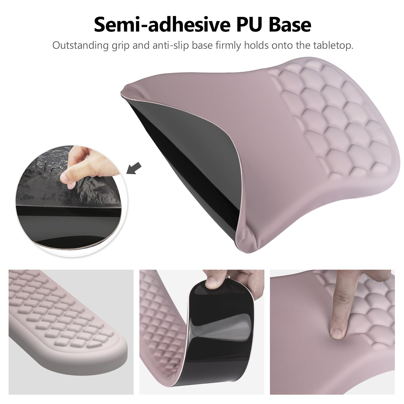Laokiiy Ergonomic Mouse Pad Wrist Support, 2 in 1 Keyboard Wrist Rest Set