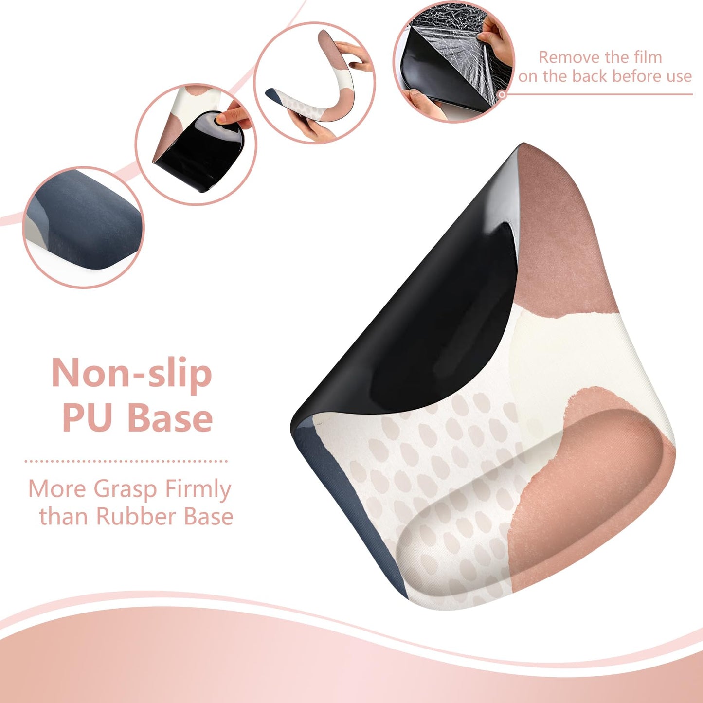 HAOCOO Mouse Pad with Wrist Rest, Keyboard Wrist Rest, Gel Wrist Rest for Computer Keyboard