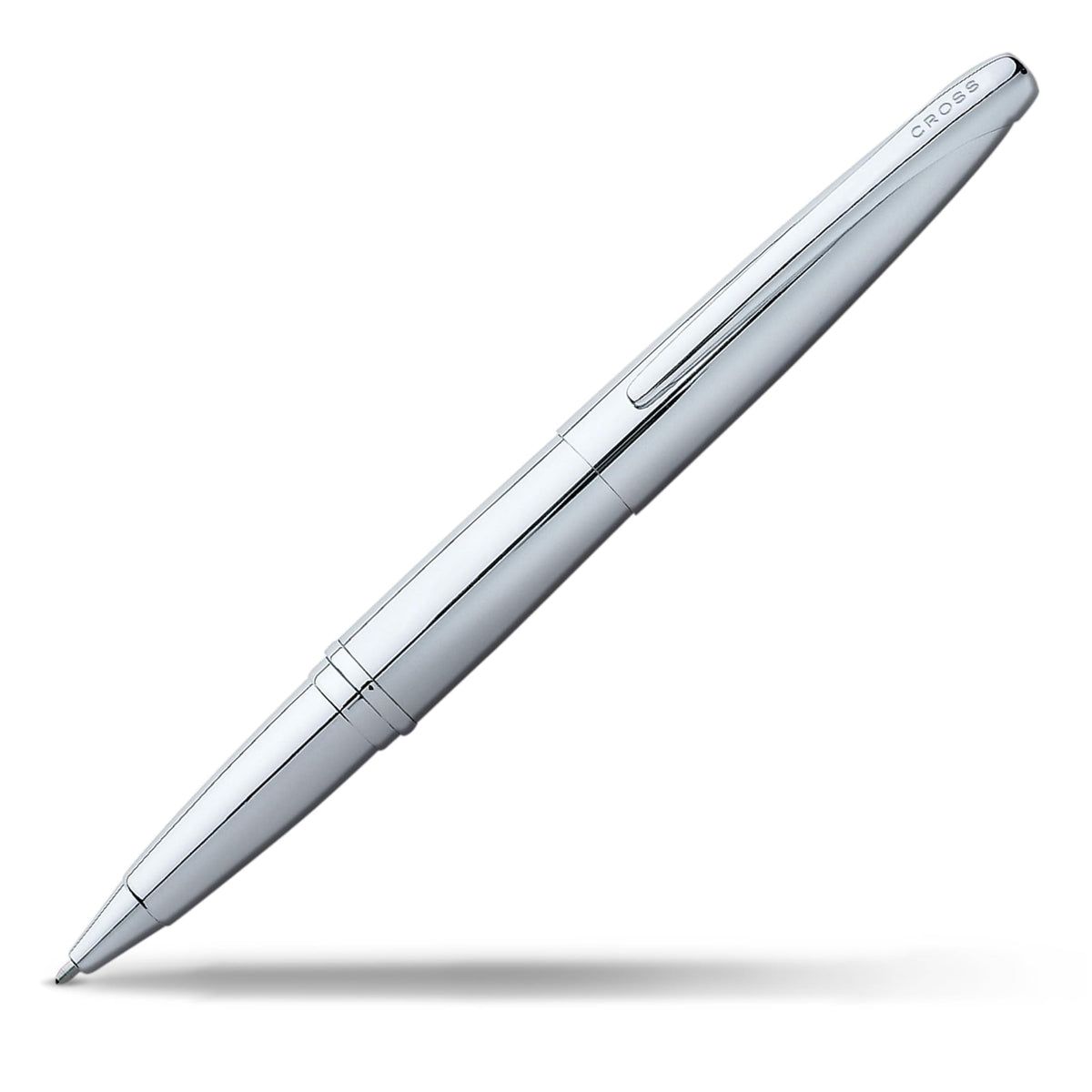 Cross ATX Pure Chrome Rollerball Pen, Medium Point, Black Ink