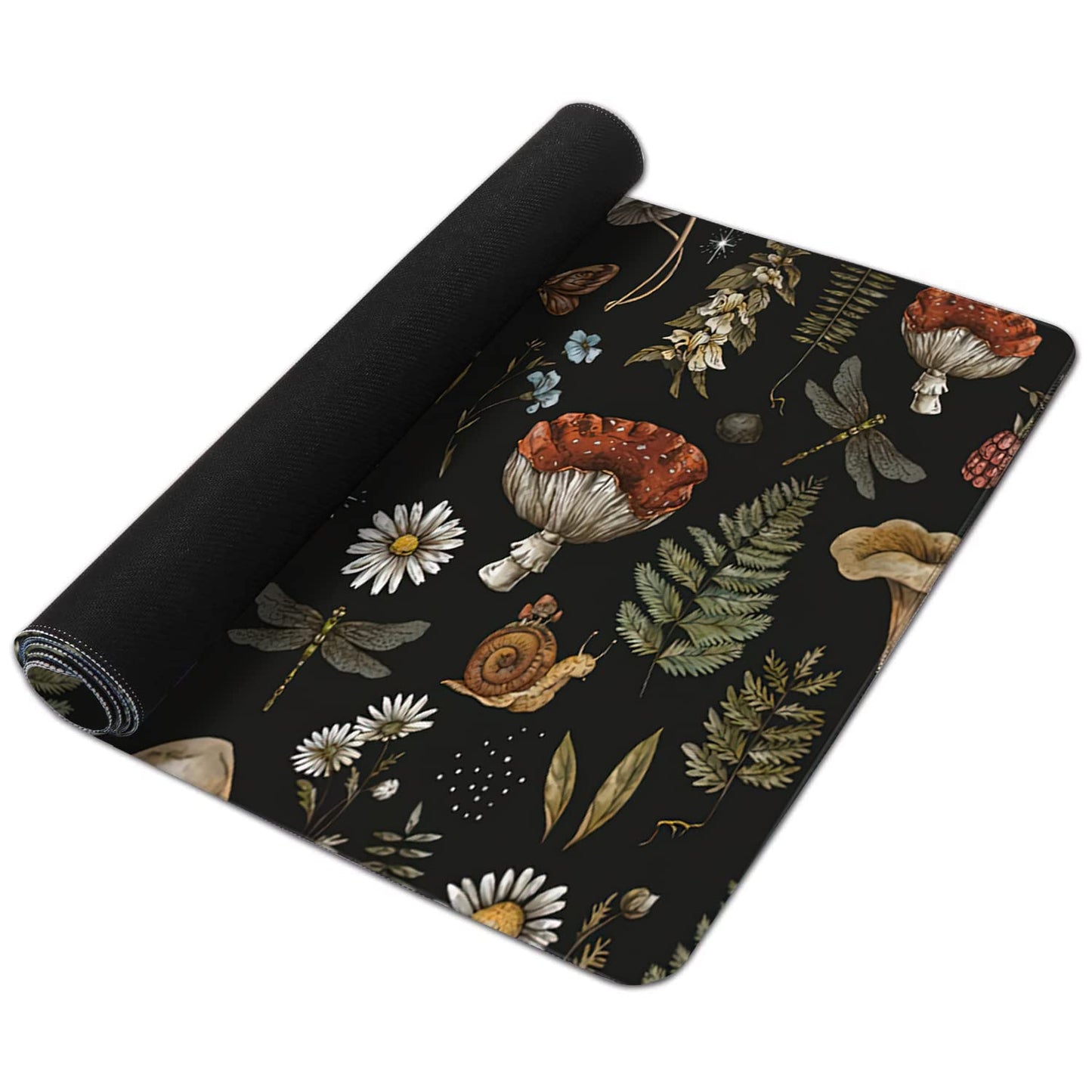 Vintage Mushroom Large Mouse Pad Extended Gaming Mouse Pad Waterproof Desk Mat with Stitched