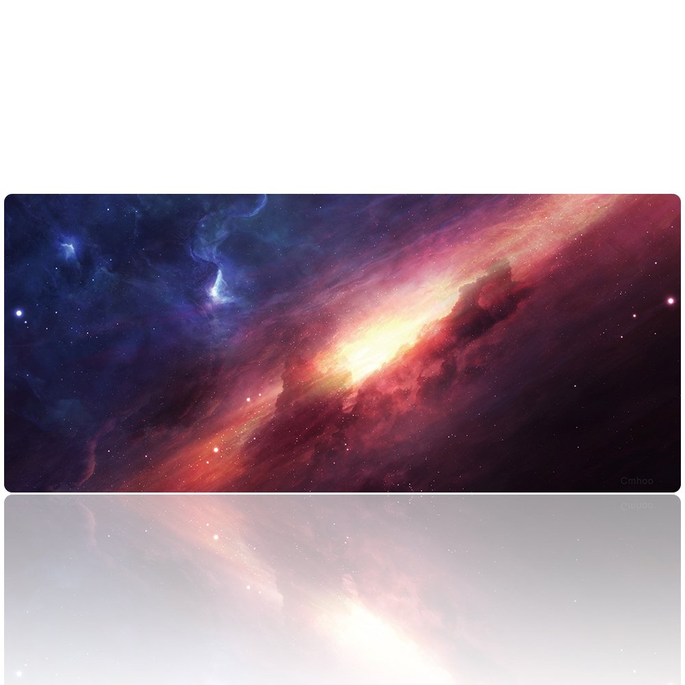 Cmhoo XXL Professional Large Mouse Pad & Computer Game Mouse Mat (35.4x15.7x0.1IN, 90x40 sky001)