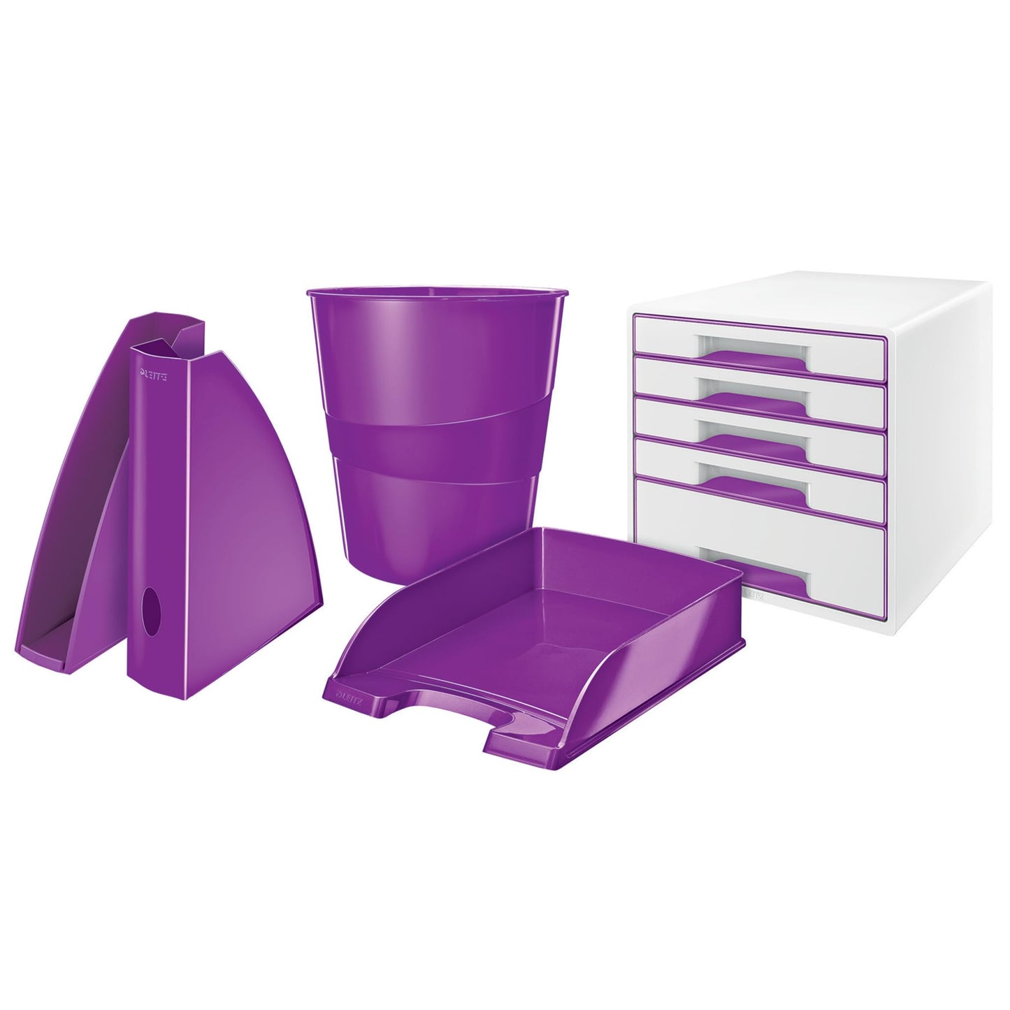 Leitz A4 Letter Tray, Purple, Wow Range, 52263062