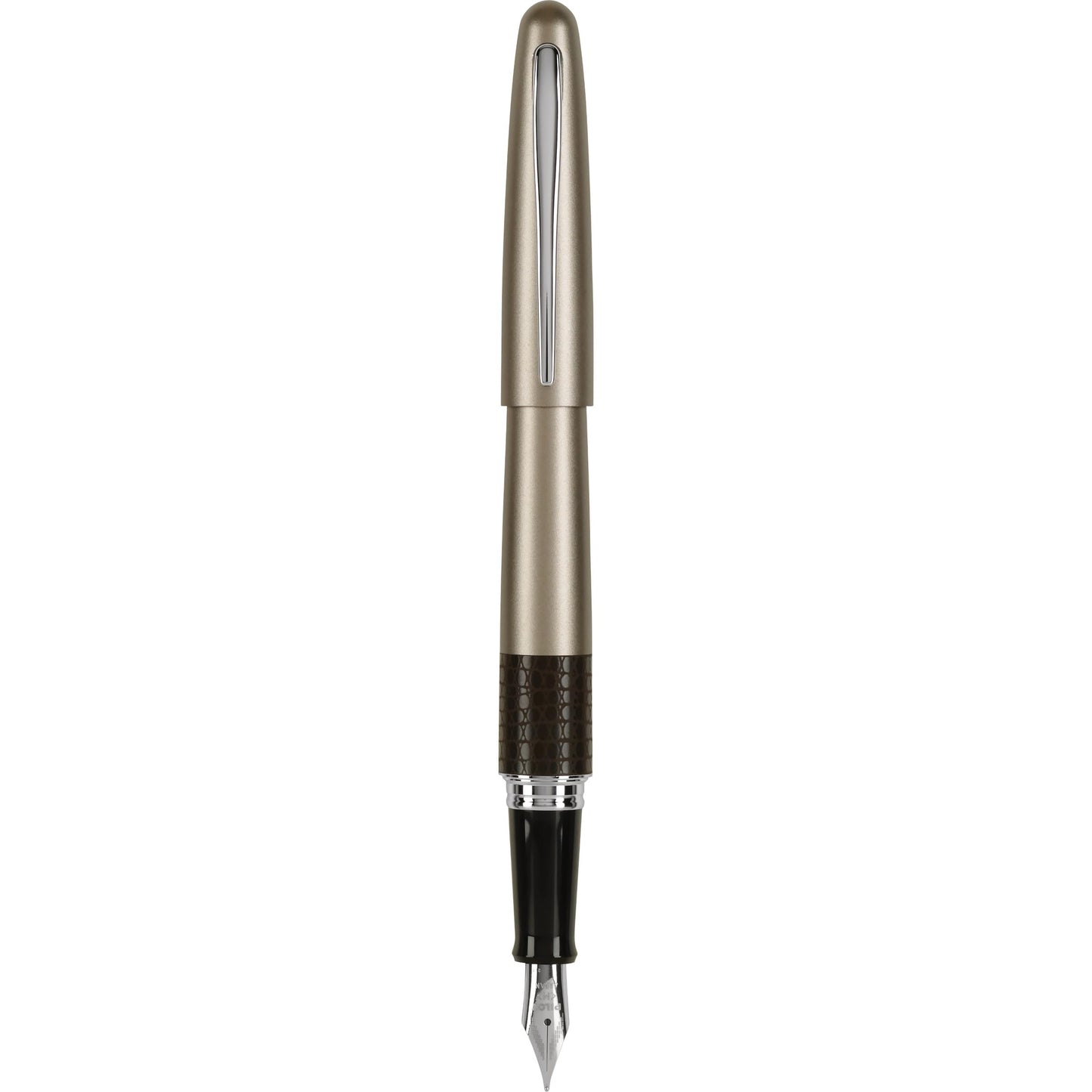 PILOT MR Animal Collection Fountain Pen in Gift Box, Matte Gold Barrel with Lizard Accent, Medium