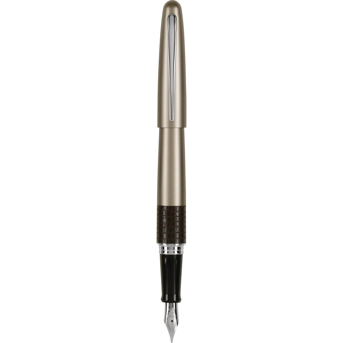 PILOT MR Animal Collection Fountain Pen in Gift Box, Matte Gold Barrel with Lizard Accent, Medium