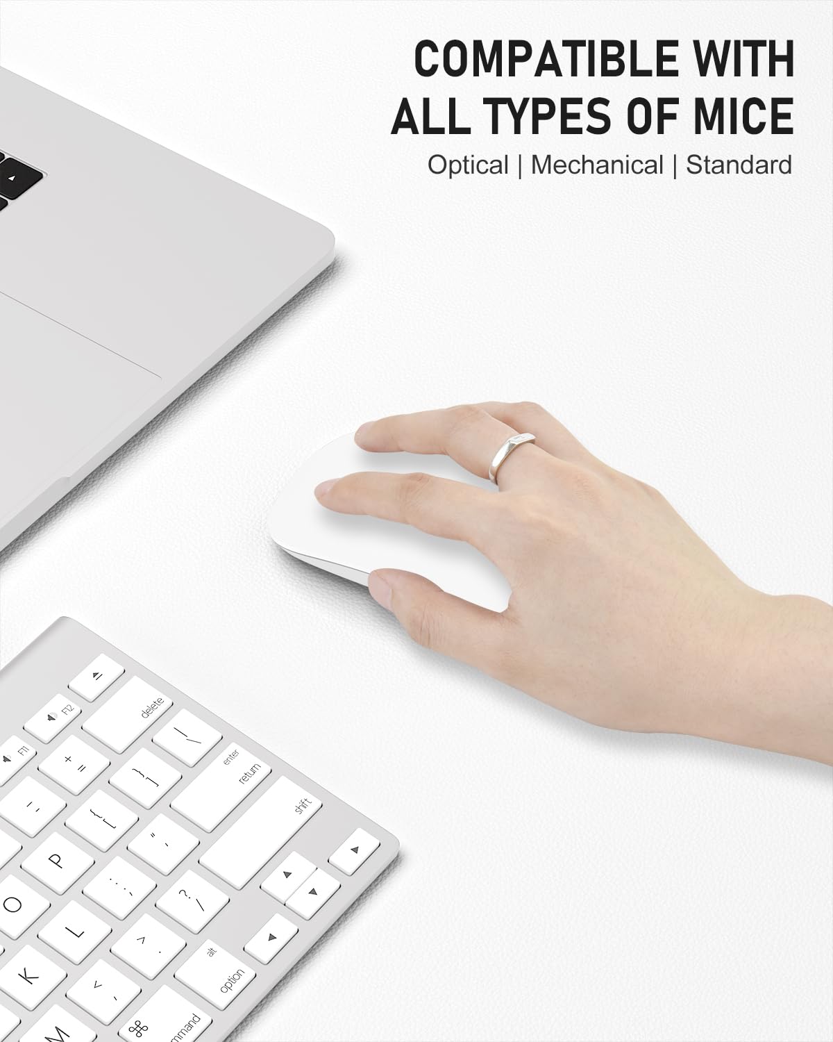 Niniubye Desk Pad, 48" x 17" PU Leather Non-Slip Desk Mat Large Mouse Pad for Desktop, Waterproof