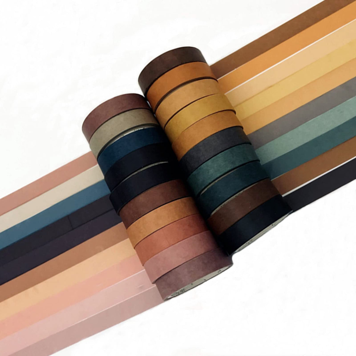 20 Rolls Washi Tape Set,10 mm x 5m Decorative Colored Masking Tapes for Scrapbooking, Junk Journal