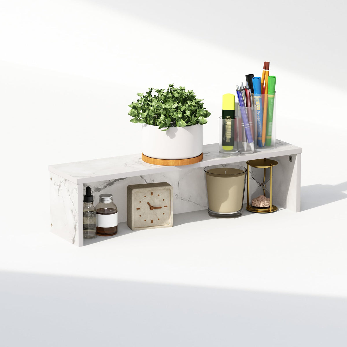 Furinno Classic Desk Organizers and Accessories, 23-Inch Desk Organizer, Desktop Organizer, for