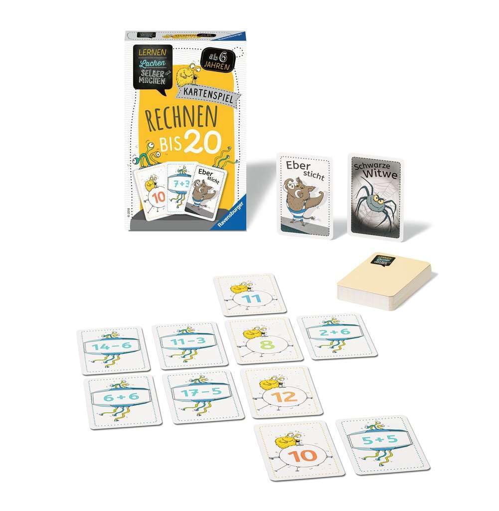 Ravensburger 80349 Learn to Make Your Own Lache: Calculate to 20, Children's Game for 1-5 Players