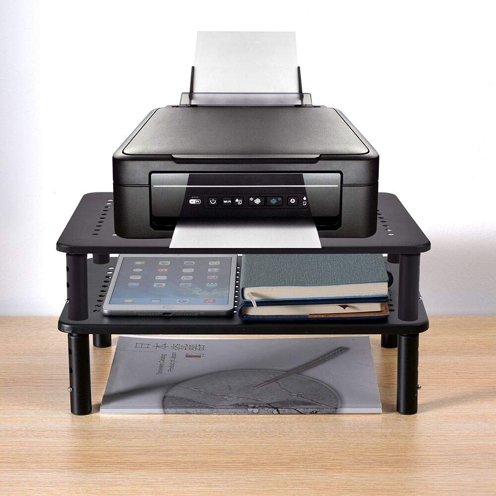 2 Pack Monitor Stand Rise 3 Height Adjustable,Computer, iMac, Pc, Printer, Desktop Ergonomic Metal