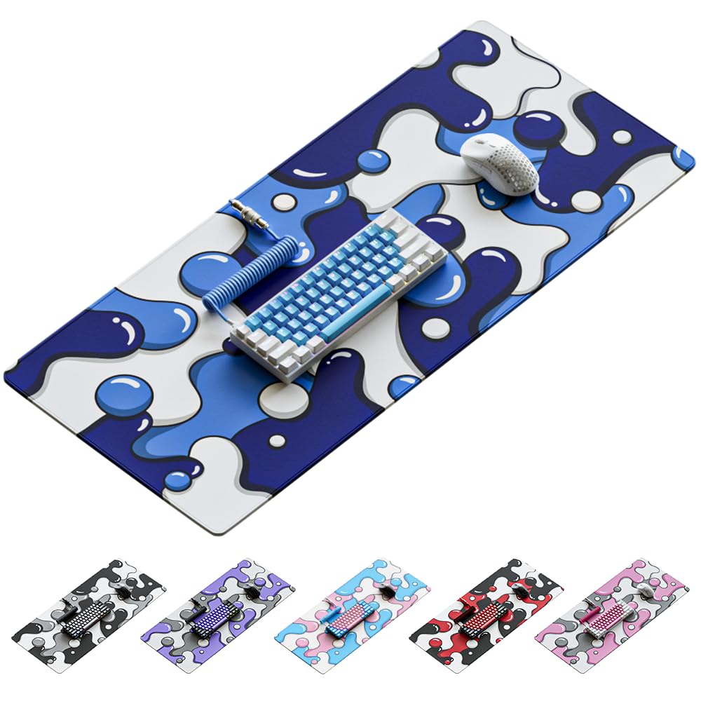Kraken Gaming Mouse Pad Large Blue XXL Mouse Pad for Gaming - Desk Mat for Keyboard - Thick Artisan