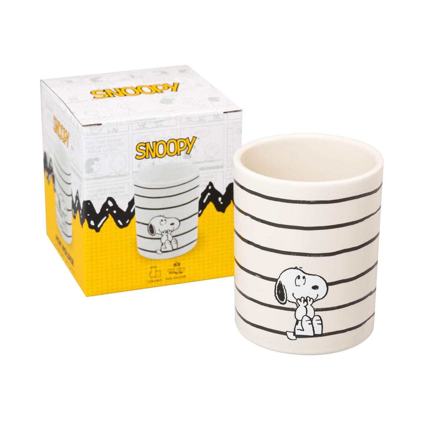 Grupo Erik Snoopy Pen Holder | Desk Organizer, Accessories | Pencil Pot, Stationery | Snoopy Gifts