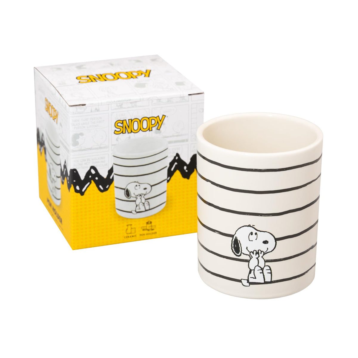 Grupo Erik Snoopy Pen Holder | Desk Organizer, Accessories | Pencil Pot, Stationery | Snoopy Gifts