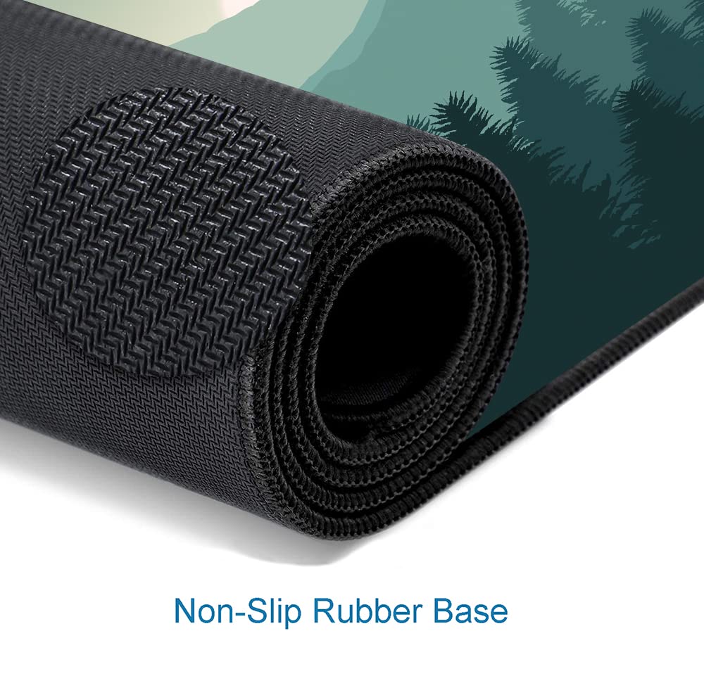 SANWUMIAN Mouse Pad Gaming, Large Mouse Pads for Desk, Keyboard Mouse Mat Desk Pad, Non-Slip Rubber
