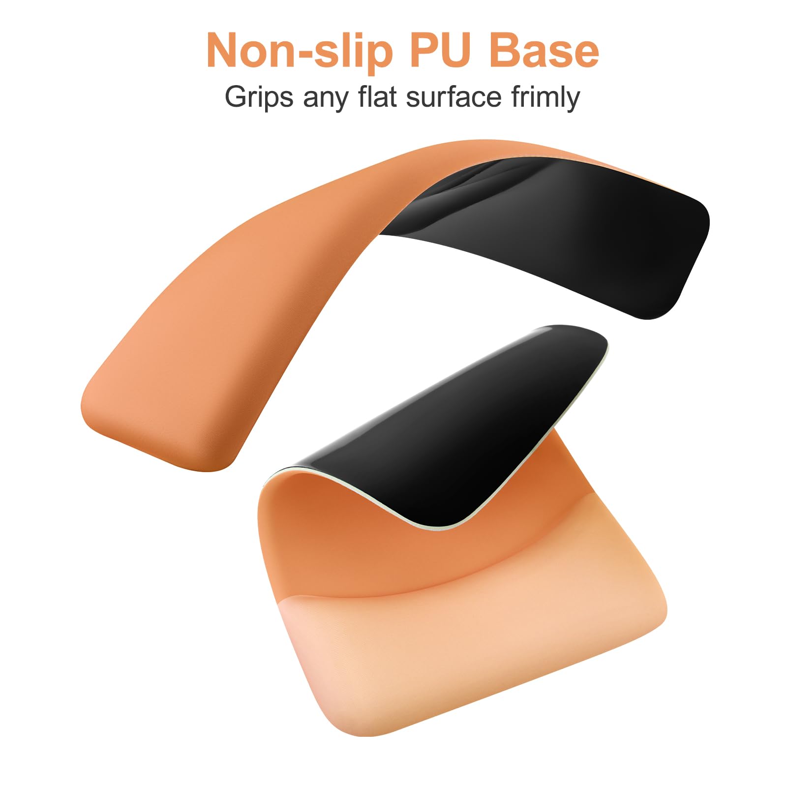 MOSISO Wrist Rest Support Mouse Pad & Keyboard Set, Cosmic Orange