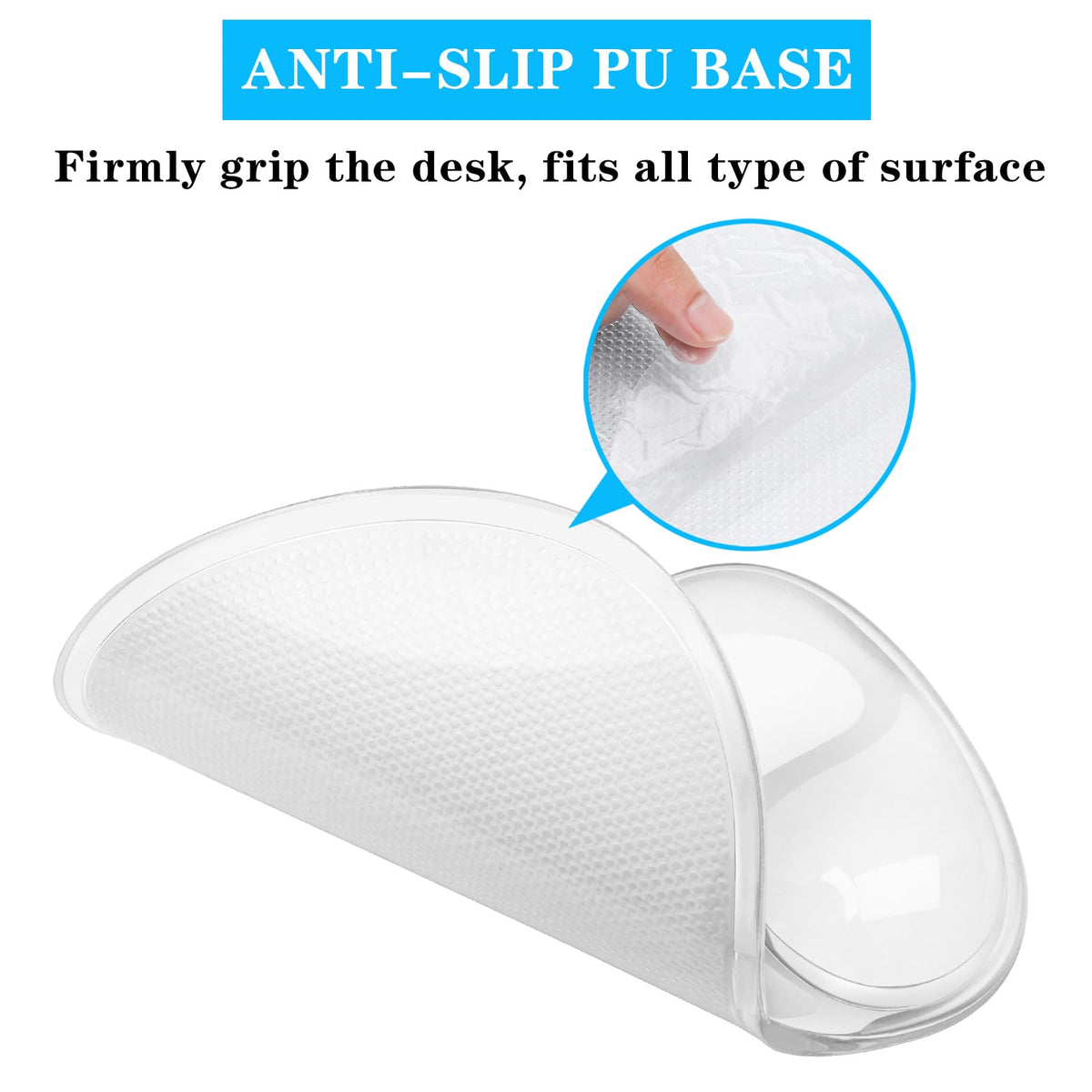 Mouse Pad with Wrist Rest,Ergonomic Mouse Pad with Comfortable Gel Wrist Rest Support and Non-Slip