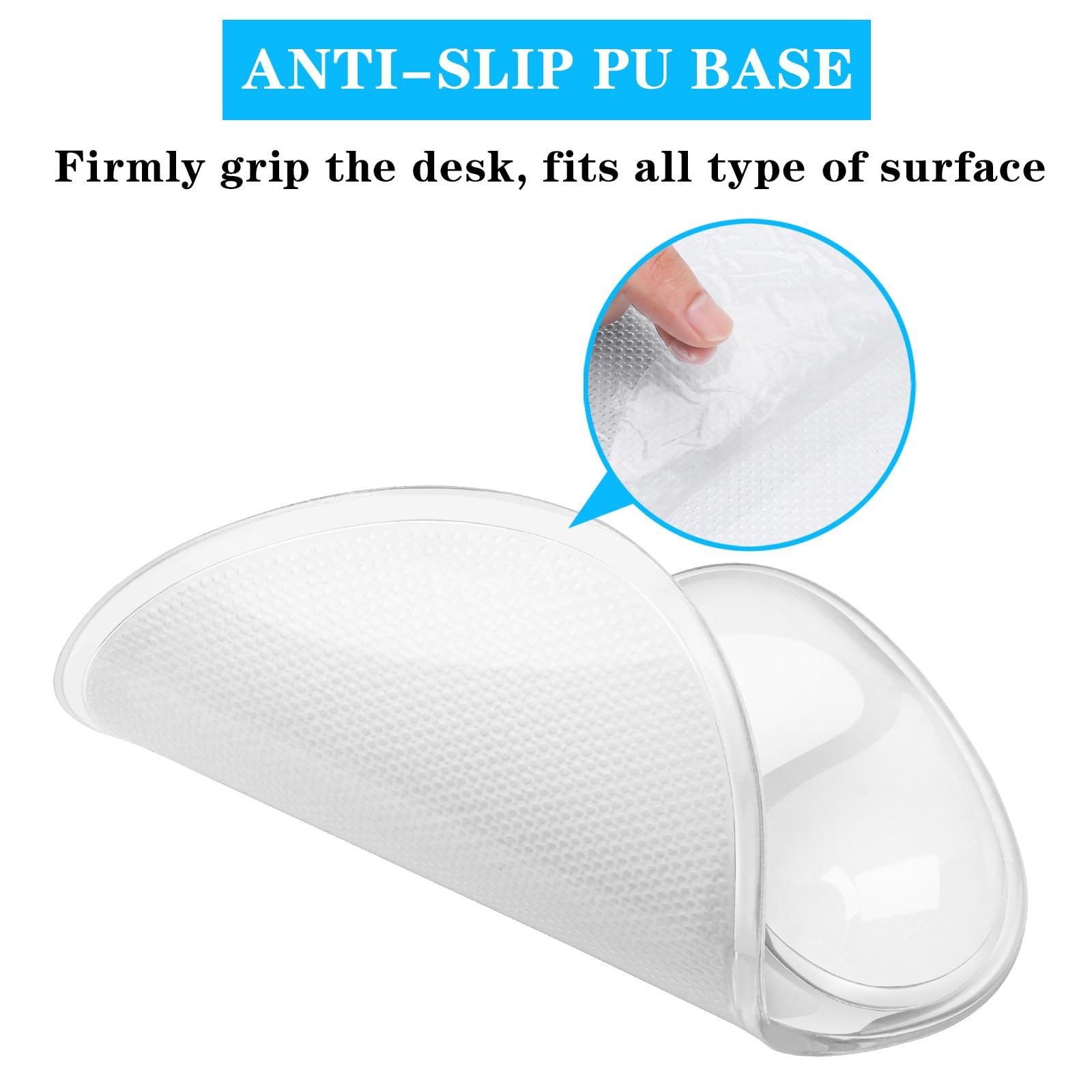 Mouse Pad with Wrist Rest,Ergonomic Mouse Pad with Comfortable Gel Wrist Rest Support and Non-Slip