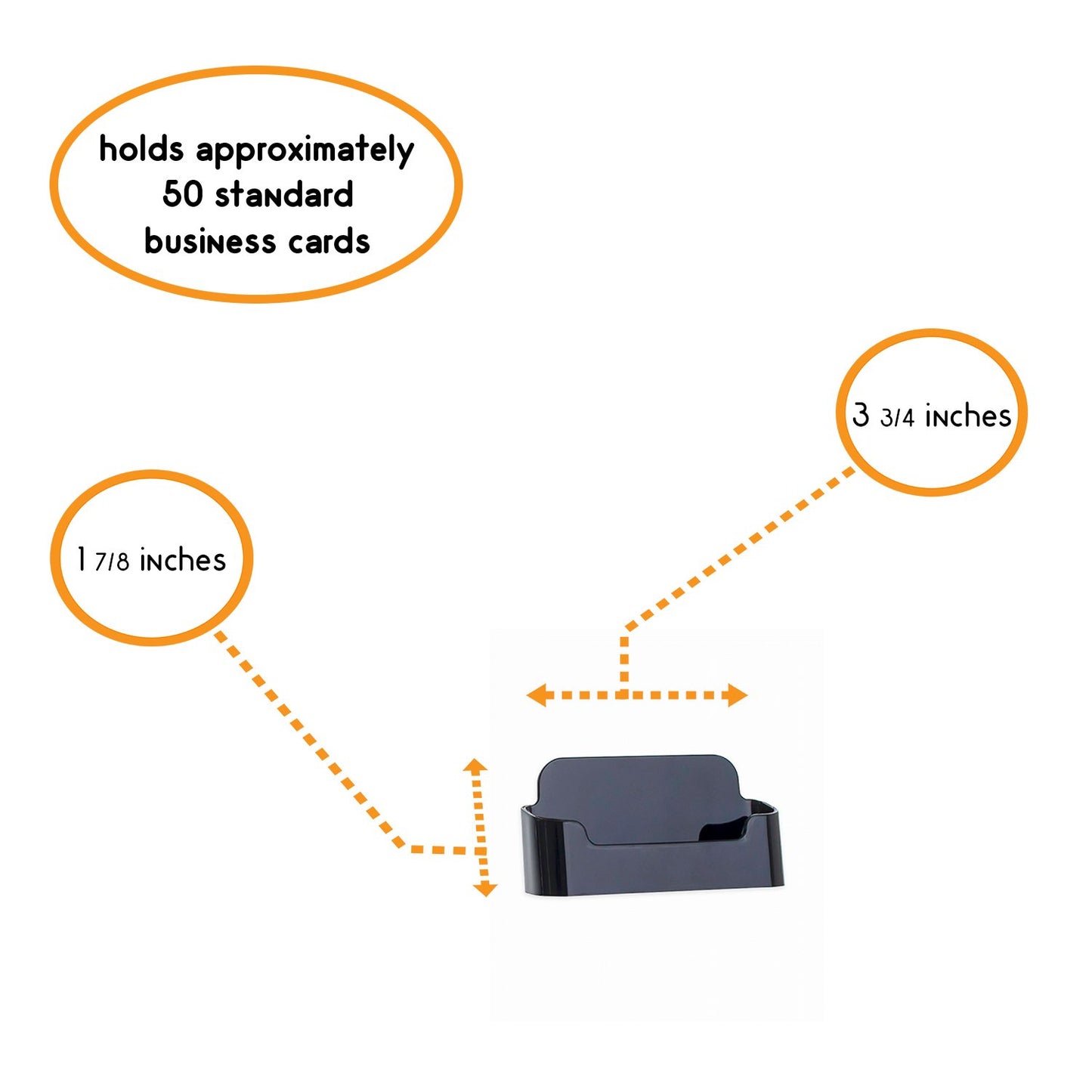 SOURCE ONE Premium Acrylic Business Card and Gift Card Holder