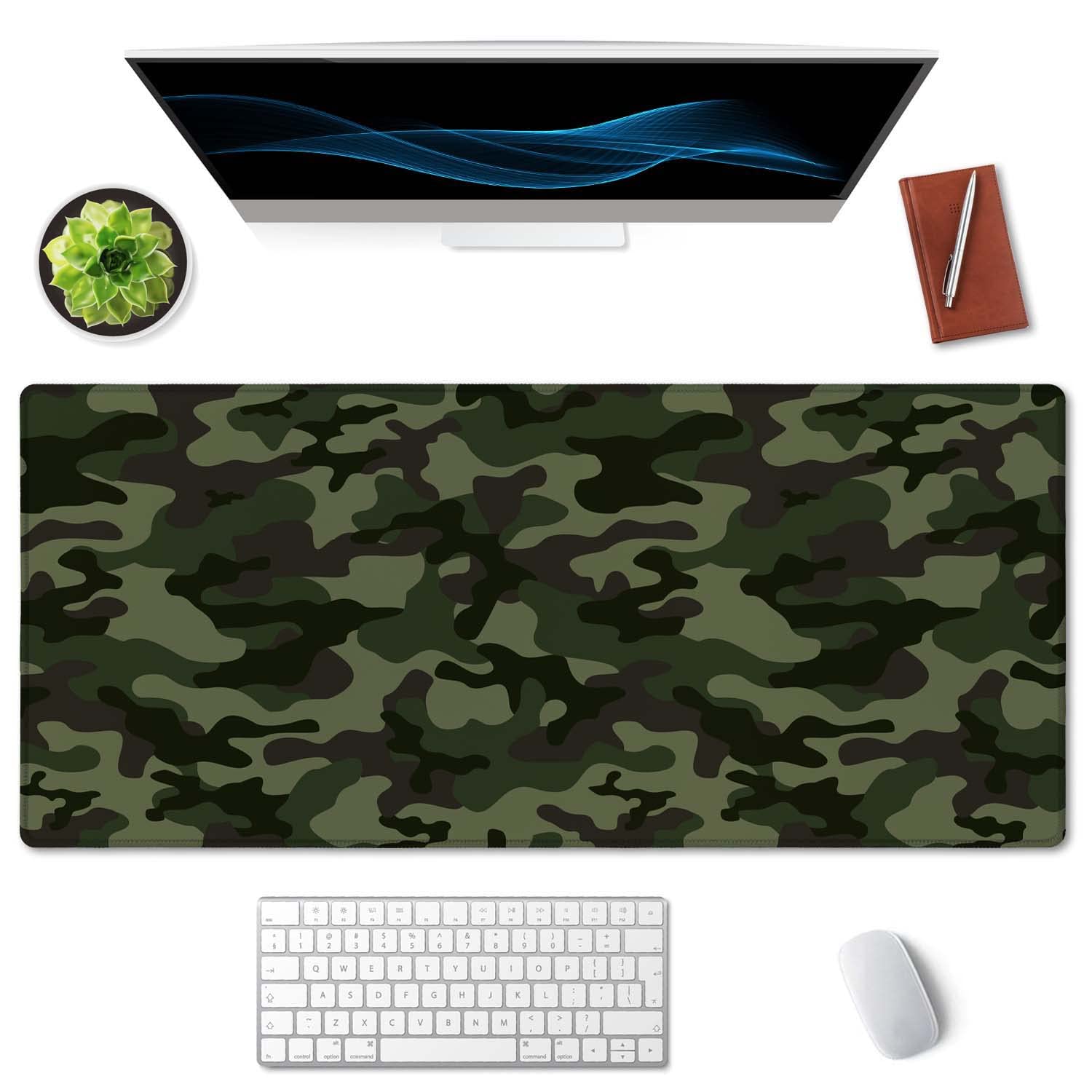 SSOIU Extended Gaming Mouse Pad (35.5x15.7 in), Large Non-Slip Rubber Base Mousepad with Stitched