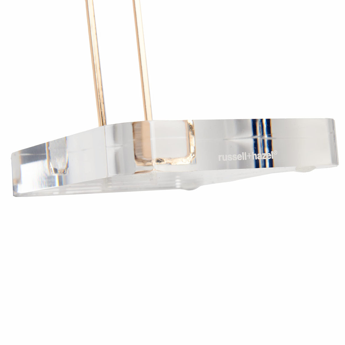 russell+hazel Acrylic Headphone Stand with Gold Hardware, Clear