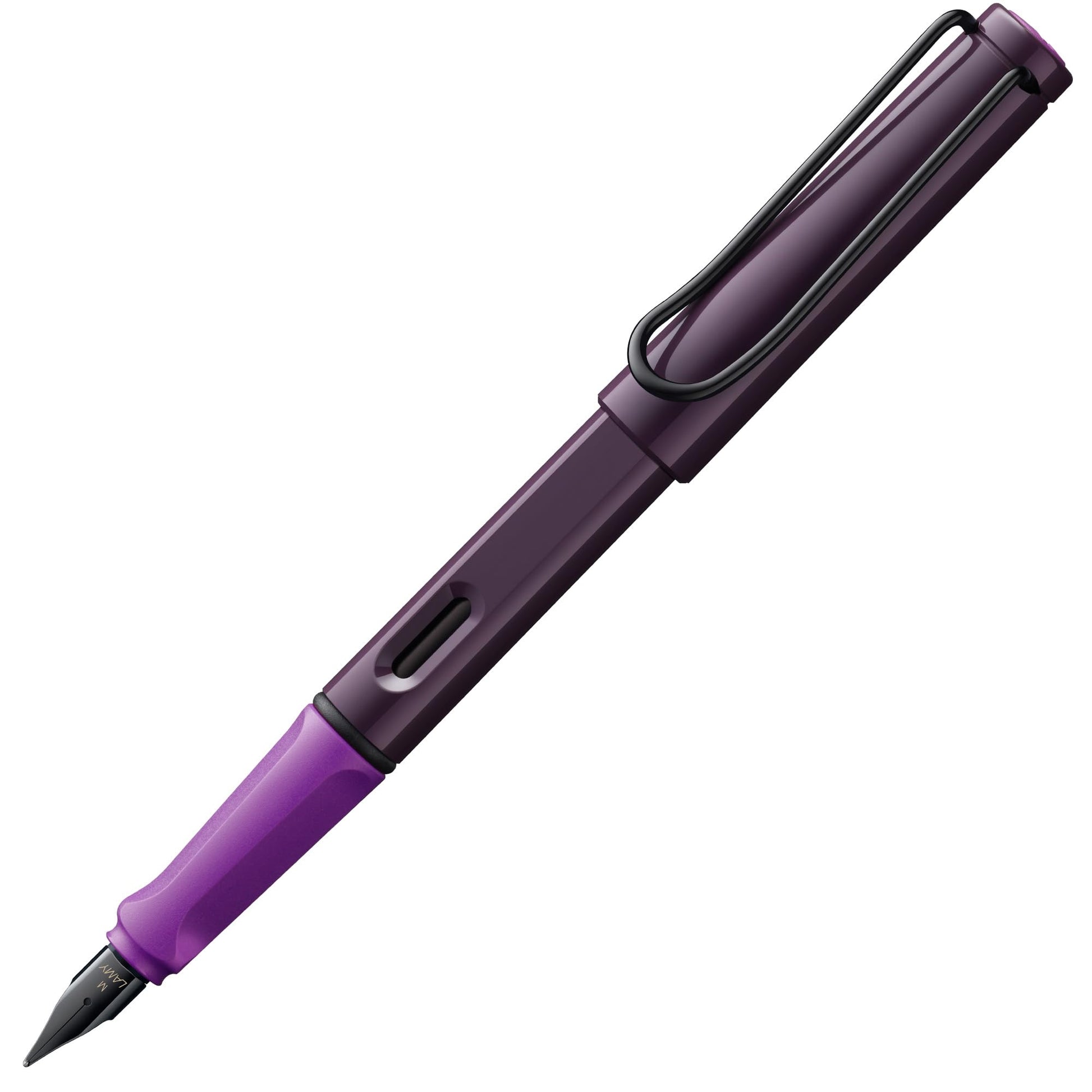 LAMY safari violet-blackberry - Fountain Pen with ergonomic grip & black steel nib in size EF