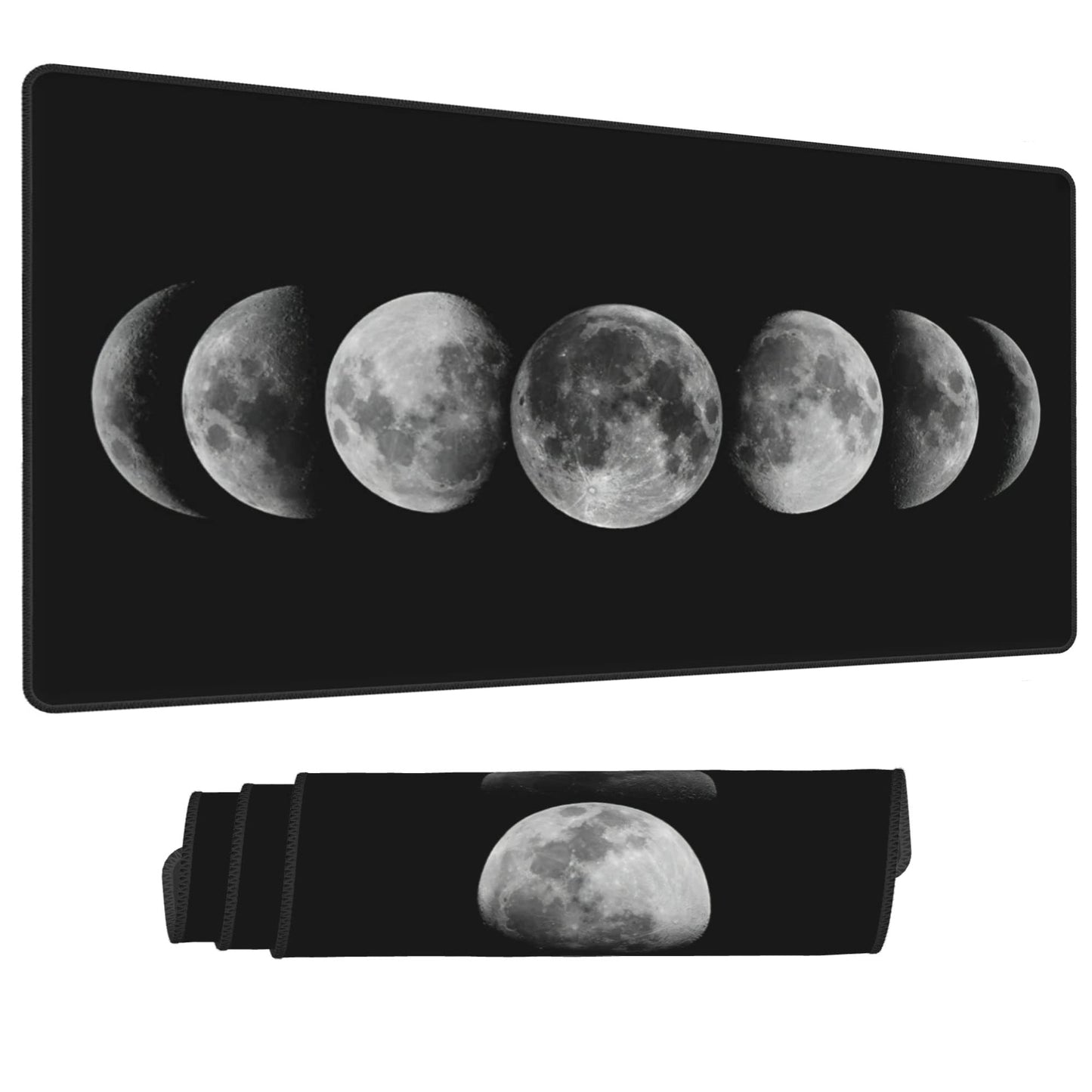 Desk Mat,Celestial Moon Phases Extended Gaming Mouse Pad for Office Work & Game,Computer Keyboard