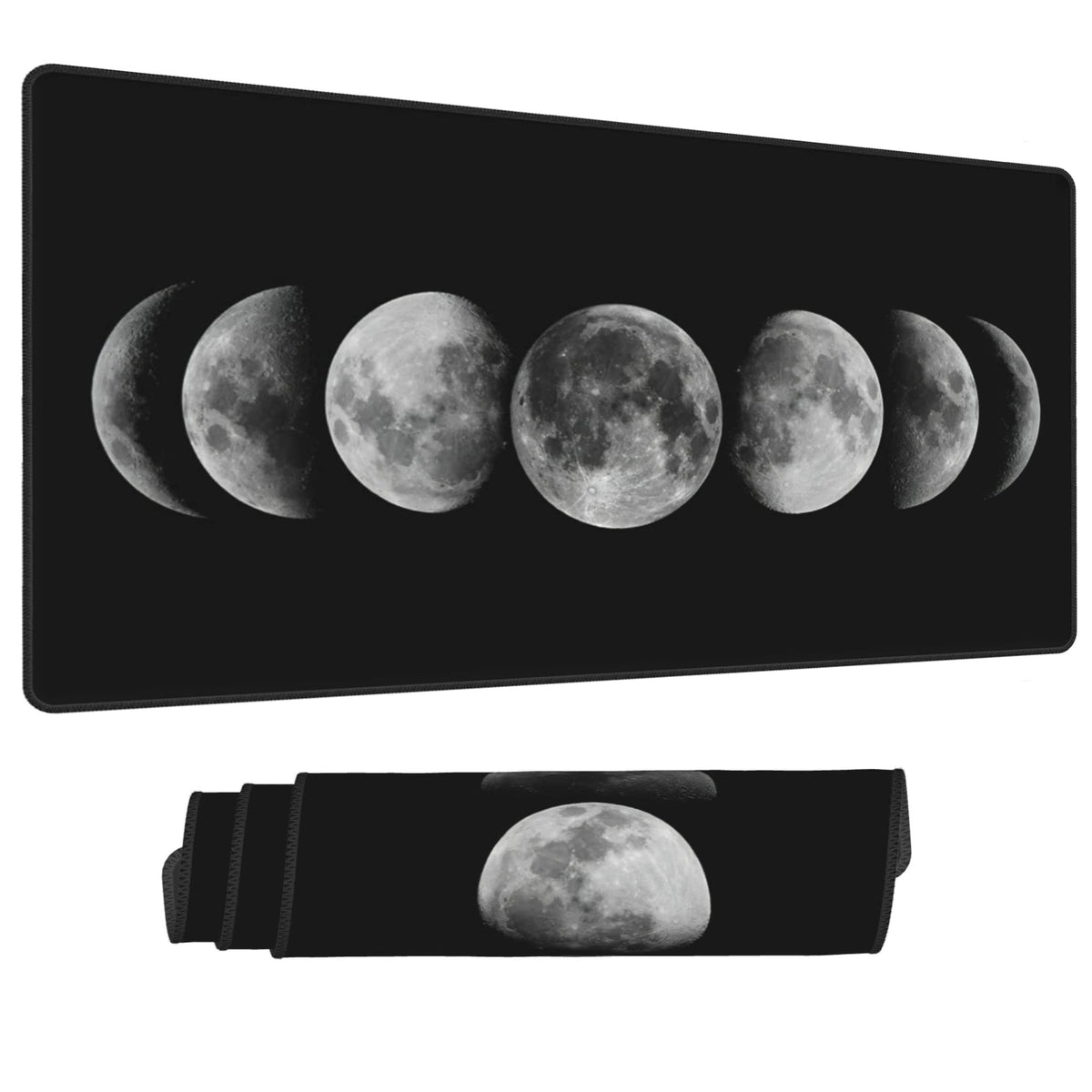 Desk Mat,Celestial Moon Phases Extended Gaming Mouse Pad for Office Work & Game,Computer Keyboard