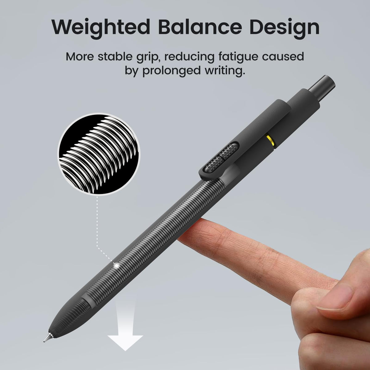 JIMMIDDA 16 Pack Gel Pens, Black Ink Quick-Drying No Smudge with Fidget