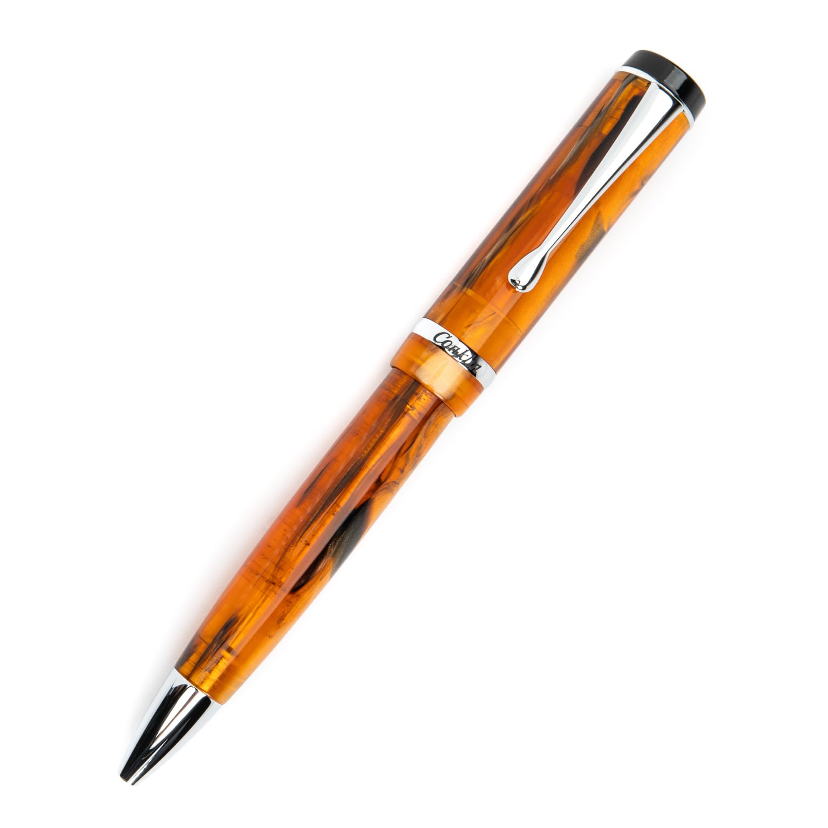 Conklin Duragraph Ballpoint Pen in Amber – Luxury Writing Instrument with Warm Amber Finish, Best