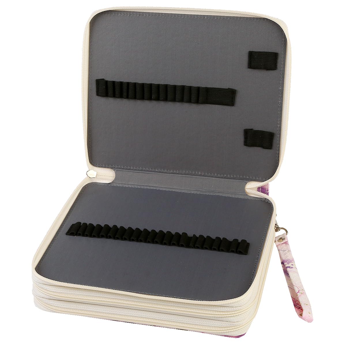 Lbxgap 120 Slots Colored Pencil Case Organizer, 3 Layer Bag