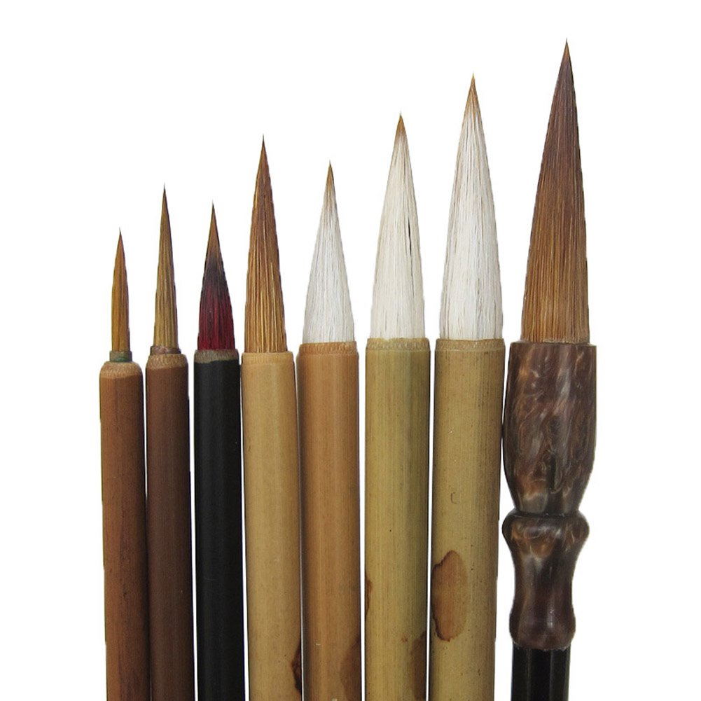 Professional Chinese Art Brush Set 8 Pcs Chinese Paint Brush (8 pcs)