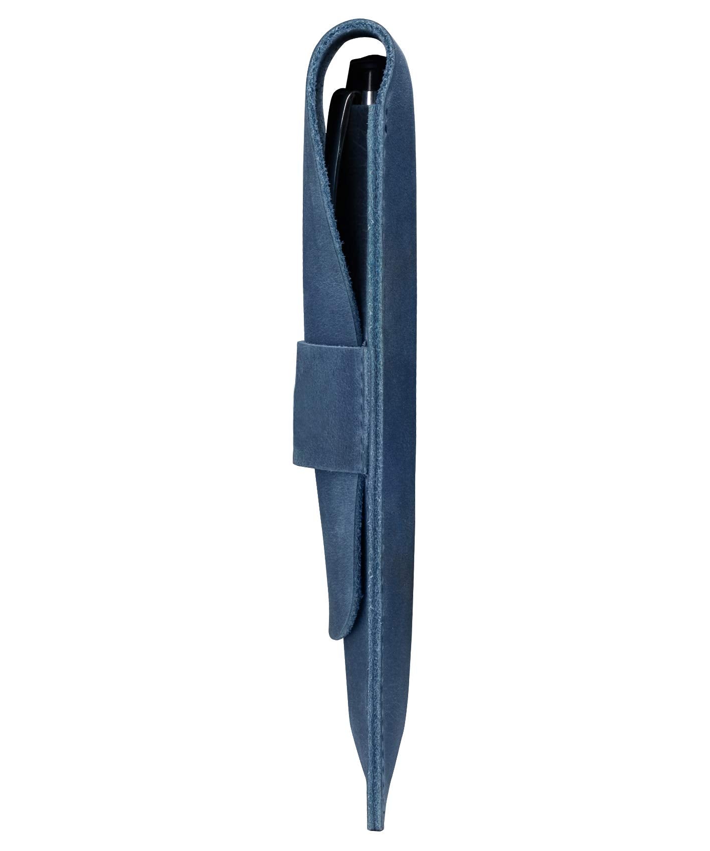 Londo Genuine Leather Pen and Pencil Case with Tuck in Flap, Stationery Bag
