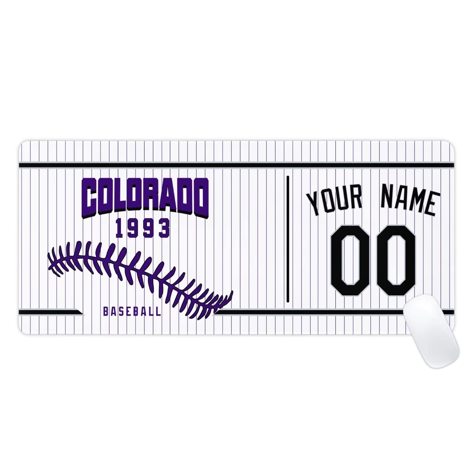 Colorado Mouse Pad Custom Any Name and Number Personalized Desk Pad for Men Women Youth Gifts