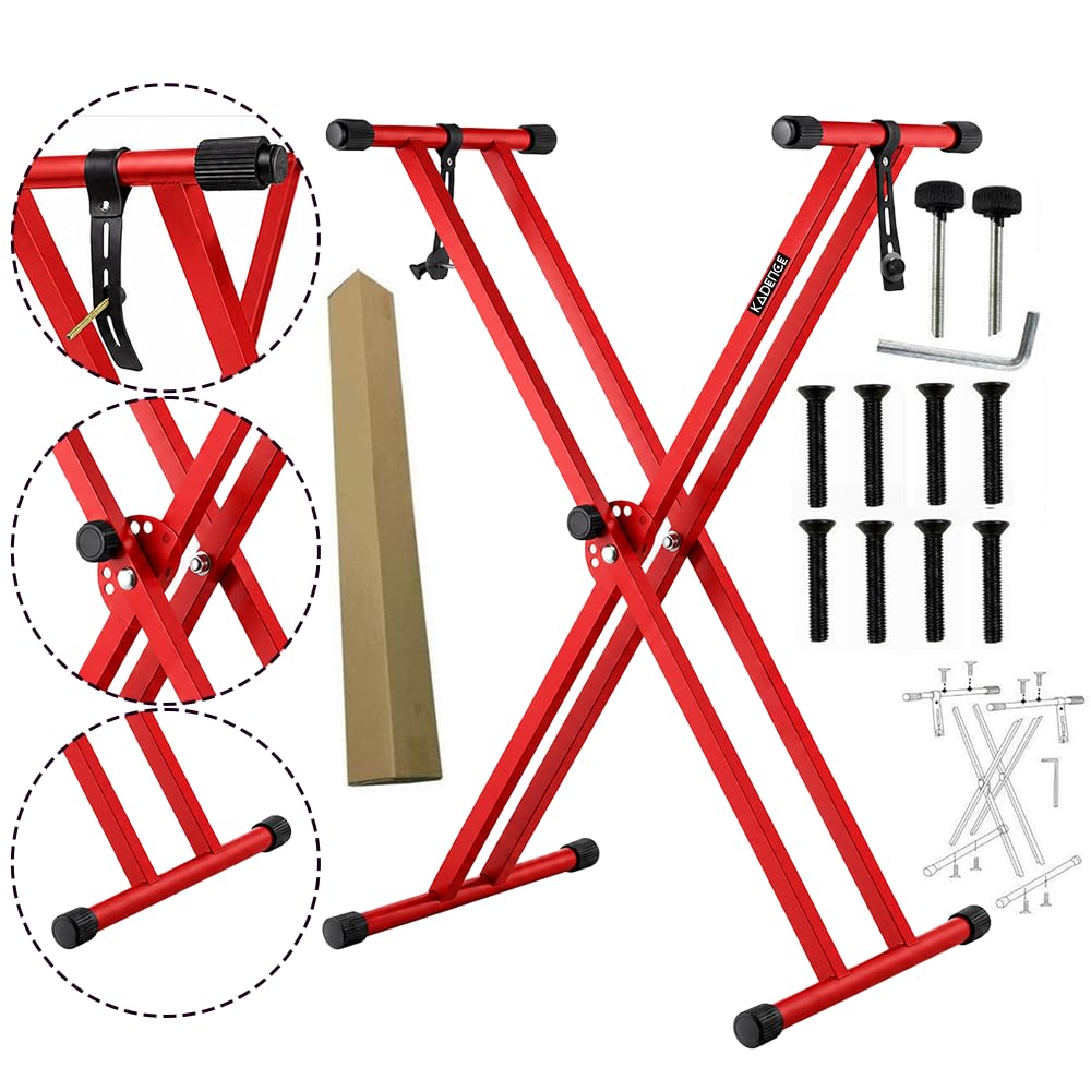 Kadence NK13RD Touring Series 3kg Double-X Keyboard Stand | Heavy-Duty Frame & Secure Locking