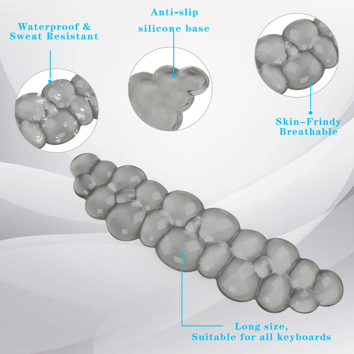 Gel Cloud Keyboard Wrist Rest, Cute Wrist Support and Arm Support Keyboard Rest for Keyboard Typing