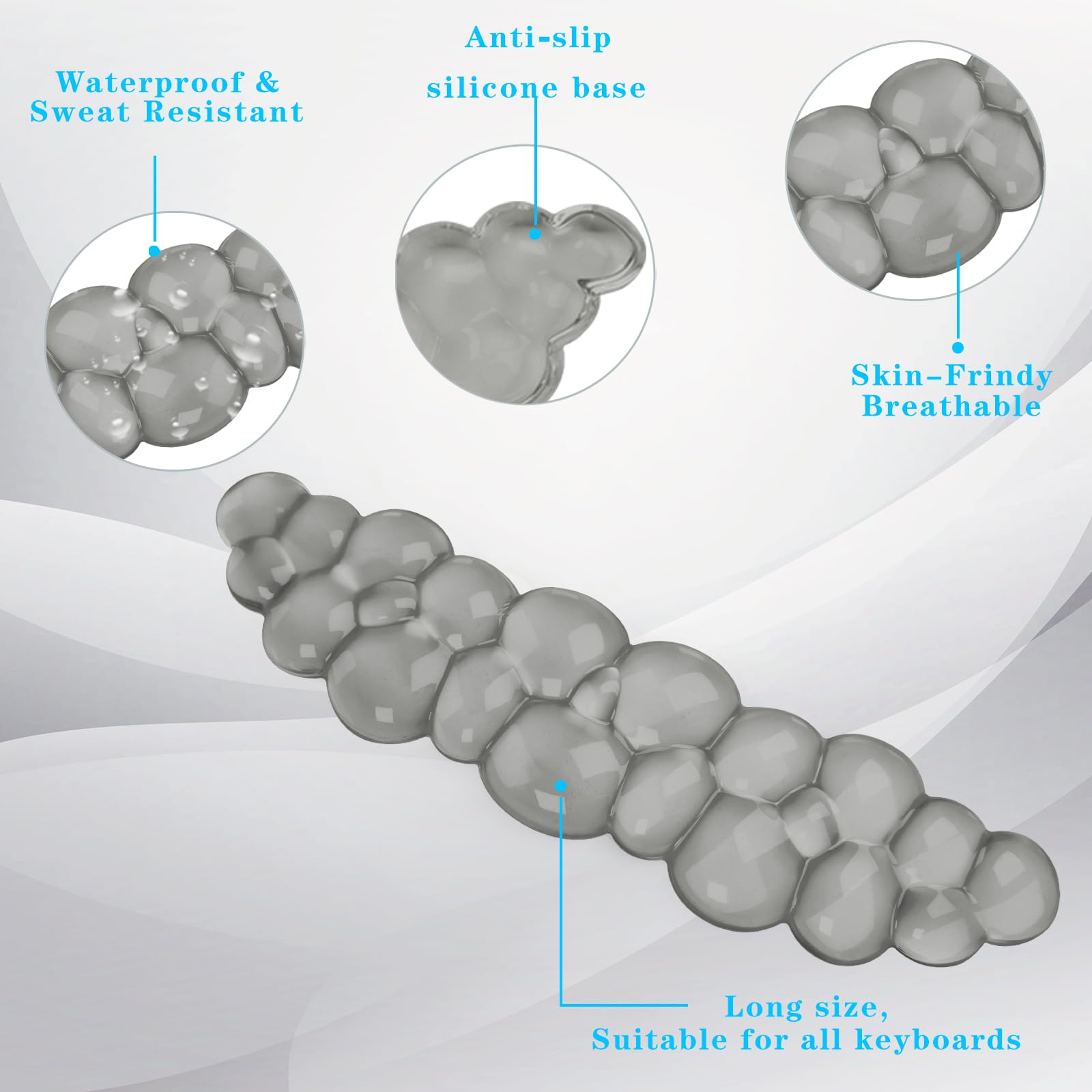 Gel Cloud Keyboard Wrist Rest, Cute Wrist Support and Arm Support Keyboard Rest for Keyboard Typing