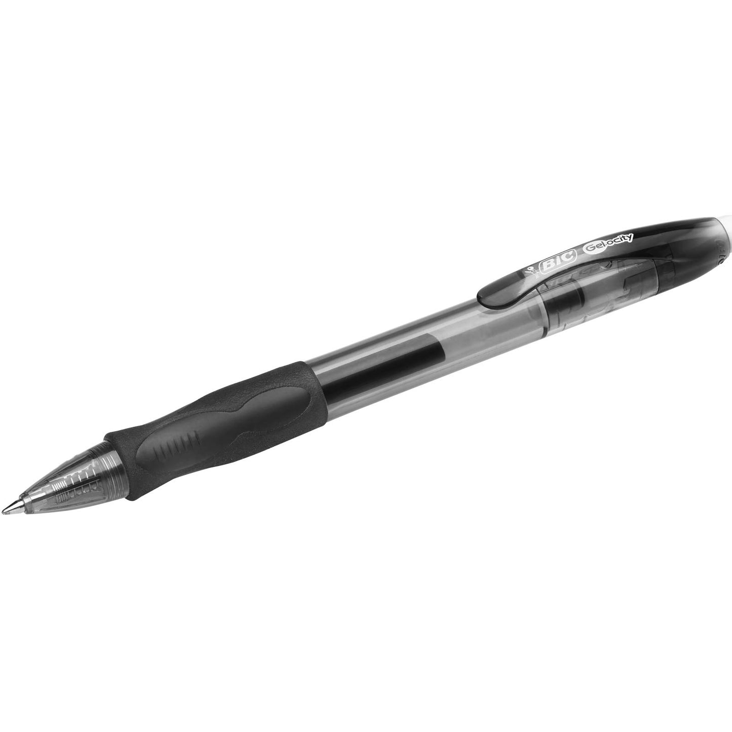 Bic Gel-ocity Original, Gel Ink Pens, With a Soft Grip, Seamless Smooth Writing, in Black, Medium: