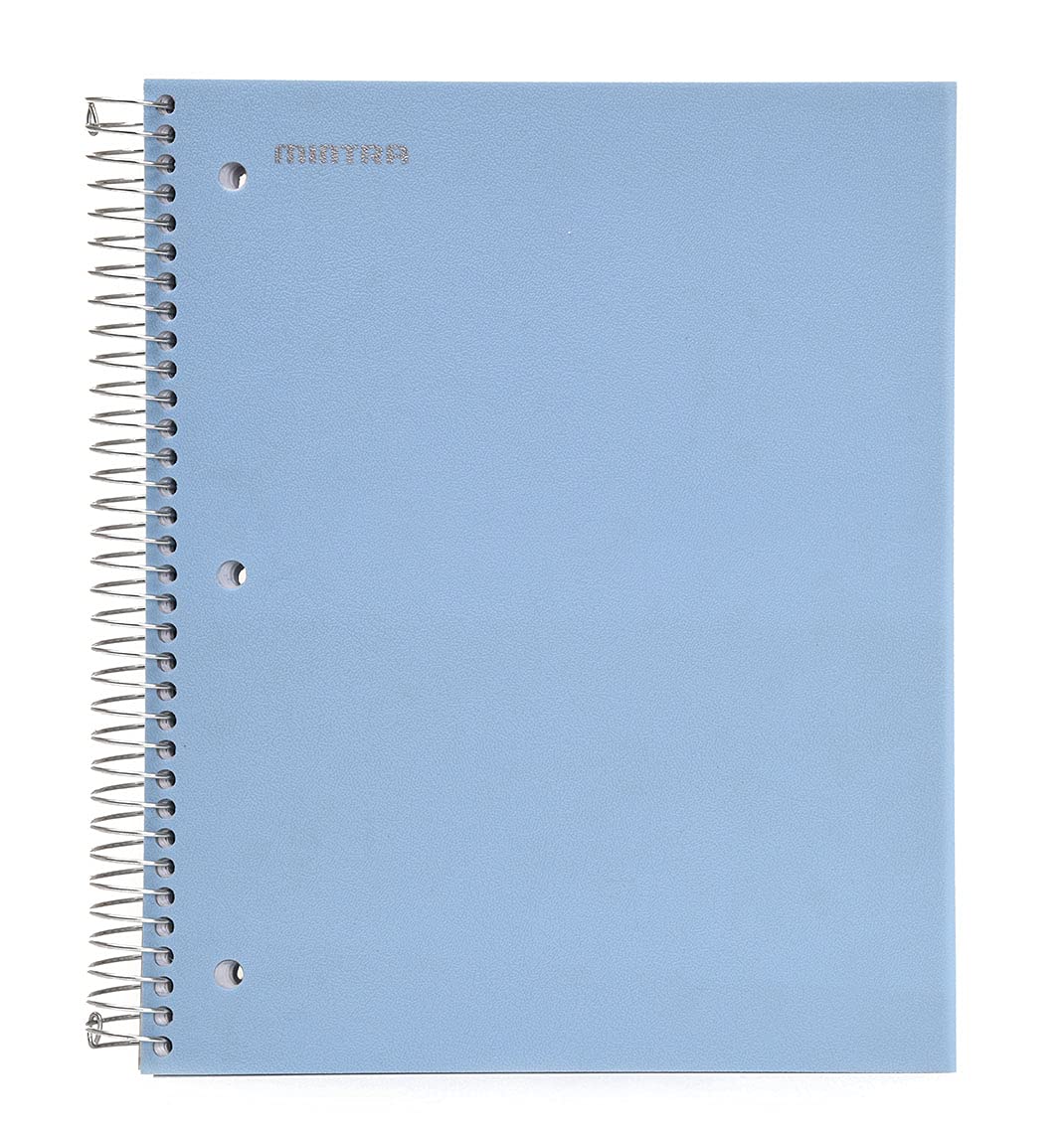 Mintra Office Durable Spiral Notebooks, 5 Subject (Arctic Ice, Wide Ruled 1pk)