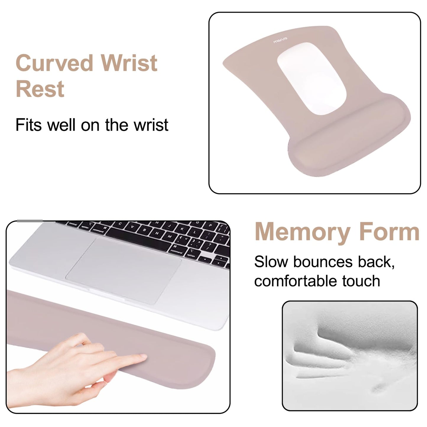 MOSISO Keyboard Mouse Pad Set, Large Gaming Mousepad&Keyboard Wrist Rest