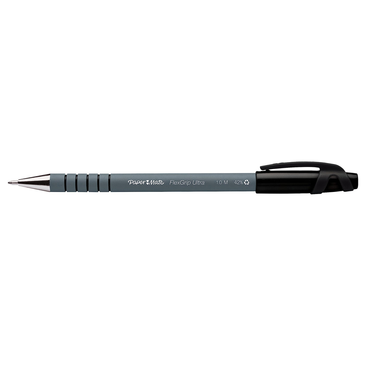 Paper Mate Flexgrip Ultra Stick Medium Point Ballpoint Pen, 12-Count