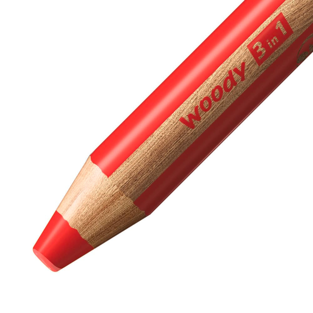 STABILO Multi-Talented Pencil woody 3 in 1 - Pack of 10 - Assorted Colors