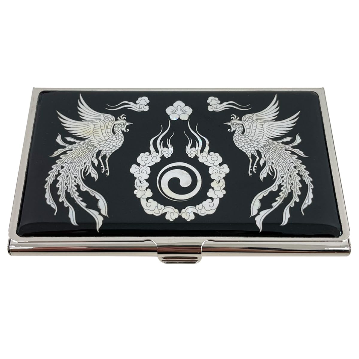 Nacreh Mother of Pearl Business Card Case Credit Id Name Holder Travel Wallet Art Painting Design